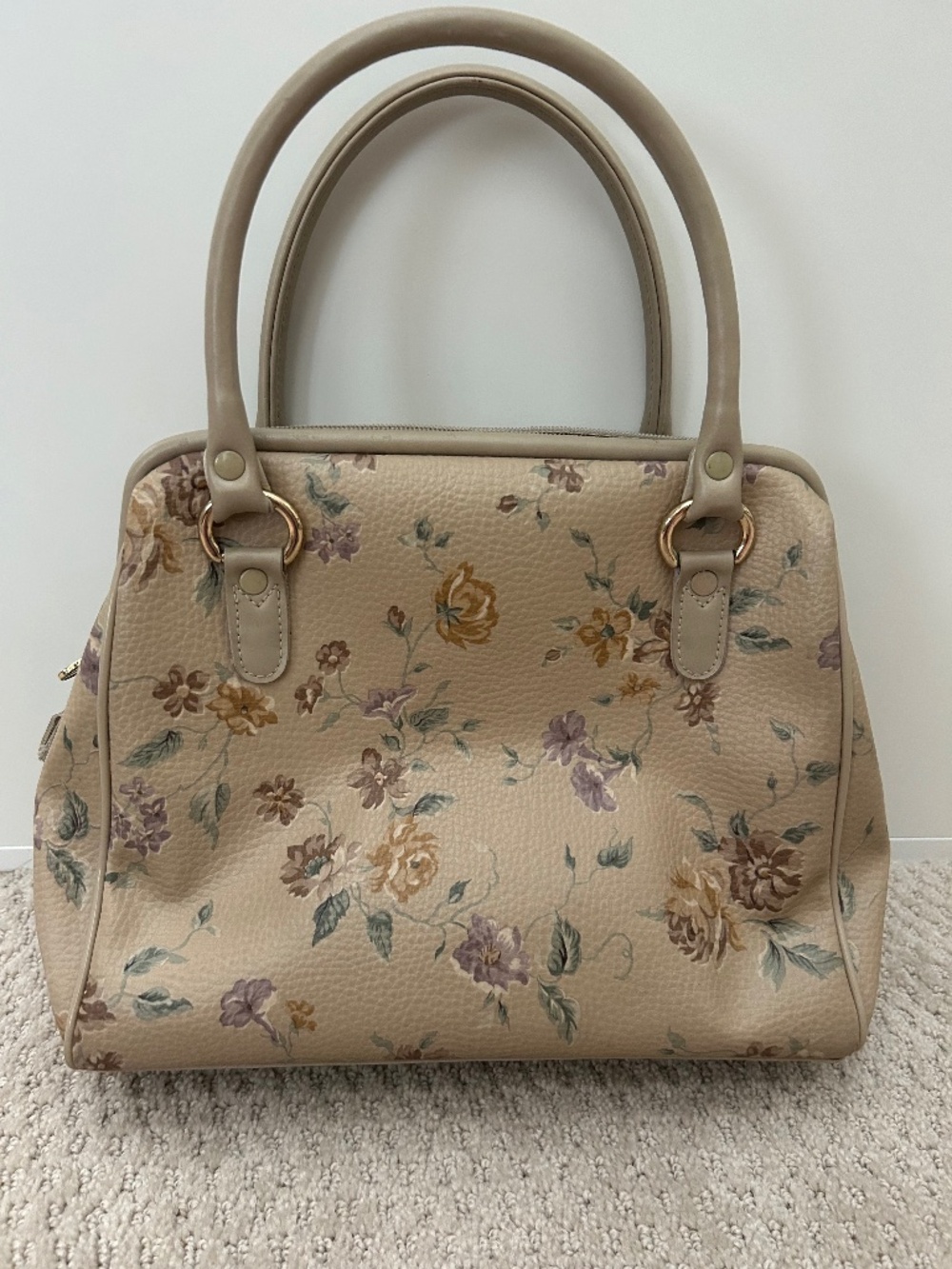 Vintage floral Liz Claiborne handbag - Picture 2 of 8